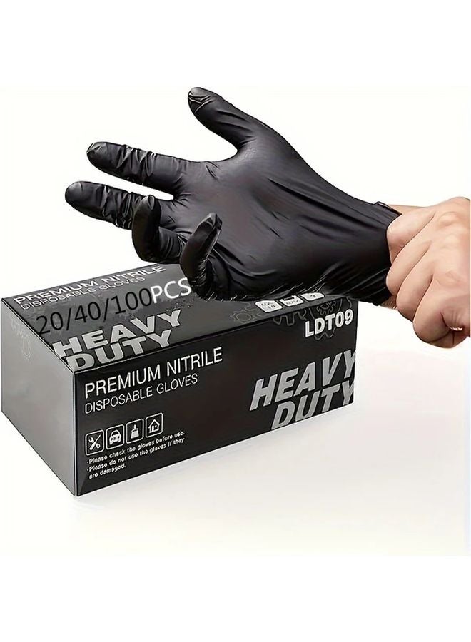 100pcs Disposable Nitrile Gloves XL Size for Household Cleaning Hair Dyeing and Beauty Salons - Image 1